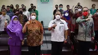 Kantor Wilayah Hukum dan HAM DKI Jakarta (Kanwil Kumham DKI) menandatangani Perjanjian Kerjasama di Bidang Pelayanan Hukum dan HAM dengan Fakultas Hukum Universitas Muhammadiyah Jakarta (UMJ) di Aula Fakultas Hukum UMJ, Kamis (14/4/2022). (Ist)