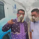Perintah Tegas Gubernur Andra Soni Usai Tinjau Kebakaran TPA Jatiwaringin