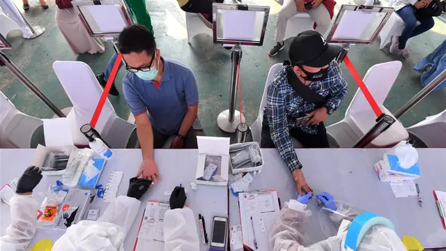 Relawan Indonesia Bersatu Gelar Rapid Test Covid-19 untuk Pasukan Orange di Waduk Pluit