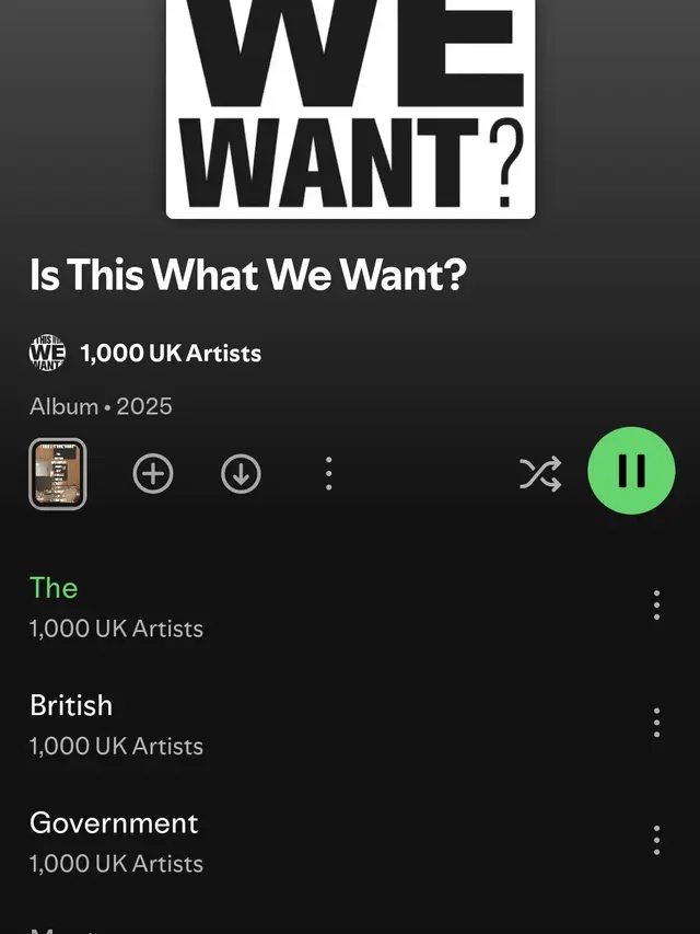Album Is This What We Want. (Tangkapan layar Spotify)