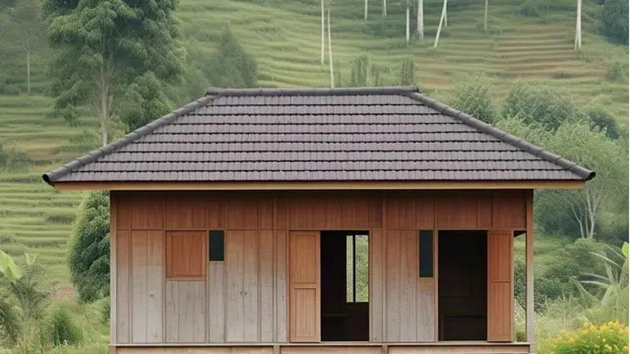 Rumah Kayu dengan Sentuhan Tradisional
