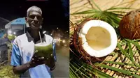 Balakrishnan Palayi hanya makan kelapa selama 28 tahun untuk sembuhkan GERD. (Sumber: Oddity Central)