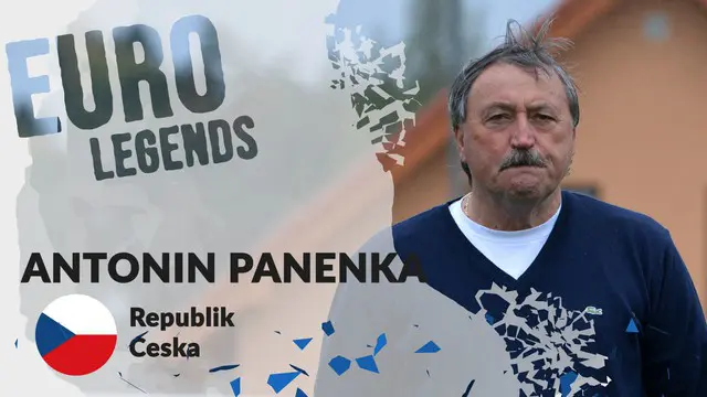 Berita motion grafis profil legenda Antonin Panenka, pelopor tendangan penalti unik yang mematikan.