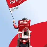 Kondom Sutra Turut Meriahkan Kemerdekaan RI ke-76 dengan Konvoi Ojek Kampanyekan Pentingnya KB untuk Pria. (Foto: Kondom Sutra)