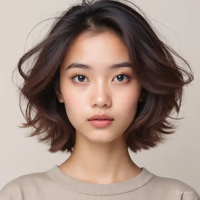 Model Rambut Pendek Wanita Sebahu Kelihatan Tirus