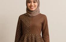 7 Model Gamis Batik Kombinasi Rempel 2025 yang Wajib Kamu Punya, Manis dan Multifungsi