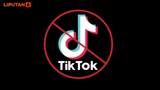 Banner Infografis Larangan Aplikasi TikTok di 10 Negara Plus Uni Eropa. (Liputan6.com/Trieyasni)