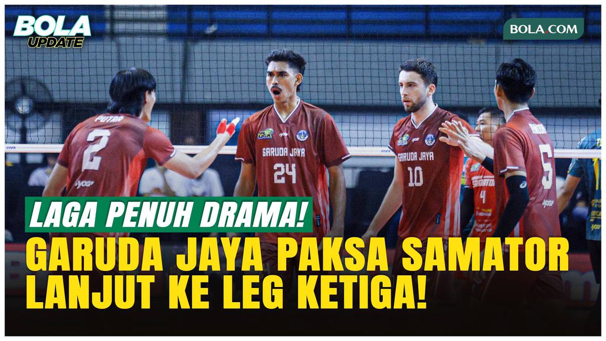 Garuda Jaya Tumbangkan Surabaya Samator 3-2, Paksa Lanjut ke Leg Ketiga!