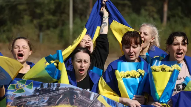 49 Orang Ukraina yang Ditahan Rusia Dikembalikan