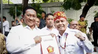 Pasangan Calon Gubernur dan Calon Wakil Gubernur Kalimantan Tengah (Kalteng) Agustiar Sabran-Edy Pratowo telah resmi menerima SK B1 KWK dari Partai Gerindra. (Ist).