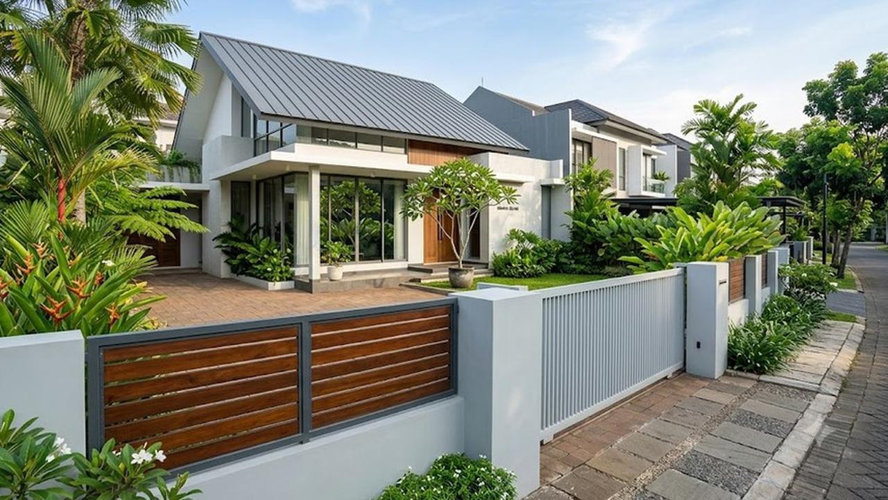 Warna Cat Pagar yang Bikin Rumah Terasa Sejuk (AI Generated)