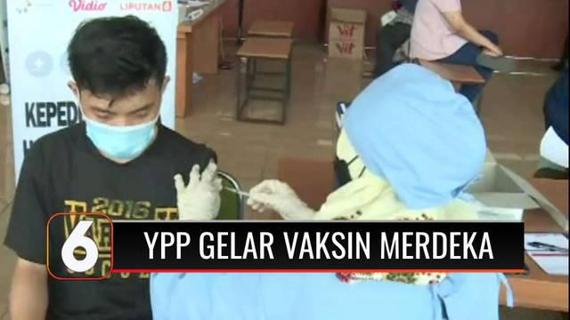 Untuk mempercepat program vaksinasi Covid-19 nasional, Polsek Ciputat Timur bekerja sama dengan Yayasan Pundi Amal Peduli Kasih (YPP) SCTV Indosiar menggelar vaksinasi merdeka kedua di Kampus ITB Ahmad Dahlan.