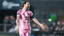 Senasib dengan Cristiano Ronaldo, La Pulga juga merasakan kekecewaan usai Inter Miami tersingkir dari Piala Champions Concacaf 2024-2025. (AP Photo/Lynne Sladky)