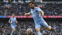 Bernardo Silva bisa dikatakan sebagai pemain terbaik Manchester City sejauh ini. Tampil sebanyak 18 kali, ia berhasil mencetak 7 gol dan 1 assist untuk The Cityzens. Silva tentu akan menjadi harapan utama Pep Guardiola untuk mempertahankan gelar Liga Inggris musim ini. (AFP/Oli Scarff)