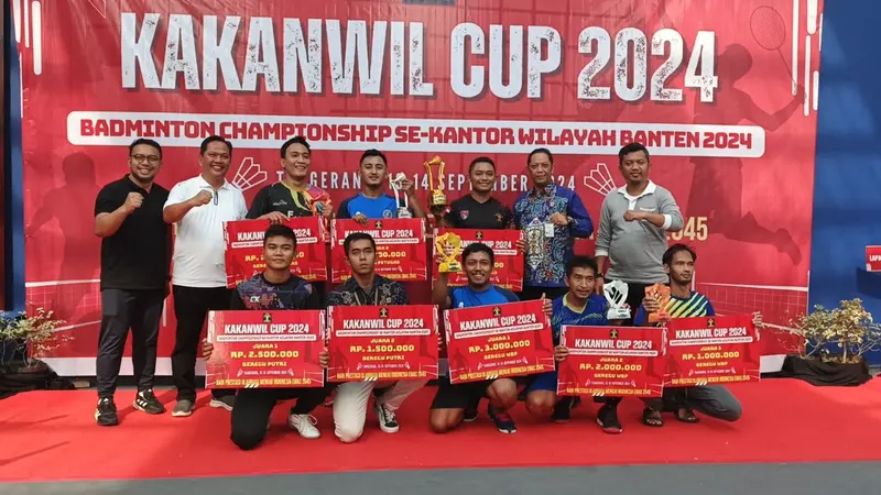 Kakanwil Cup Jadi Ajang Tanding Bulu Tangkis Warga Binaan dengan Petugas