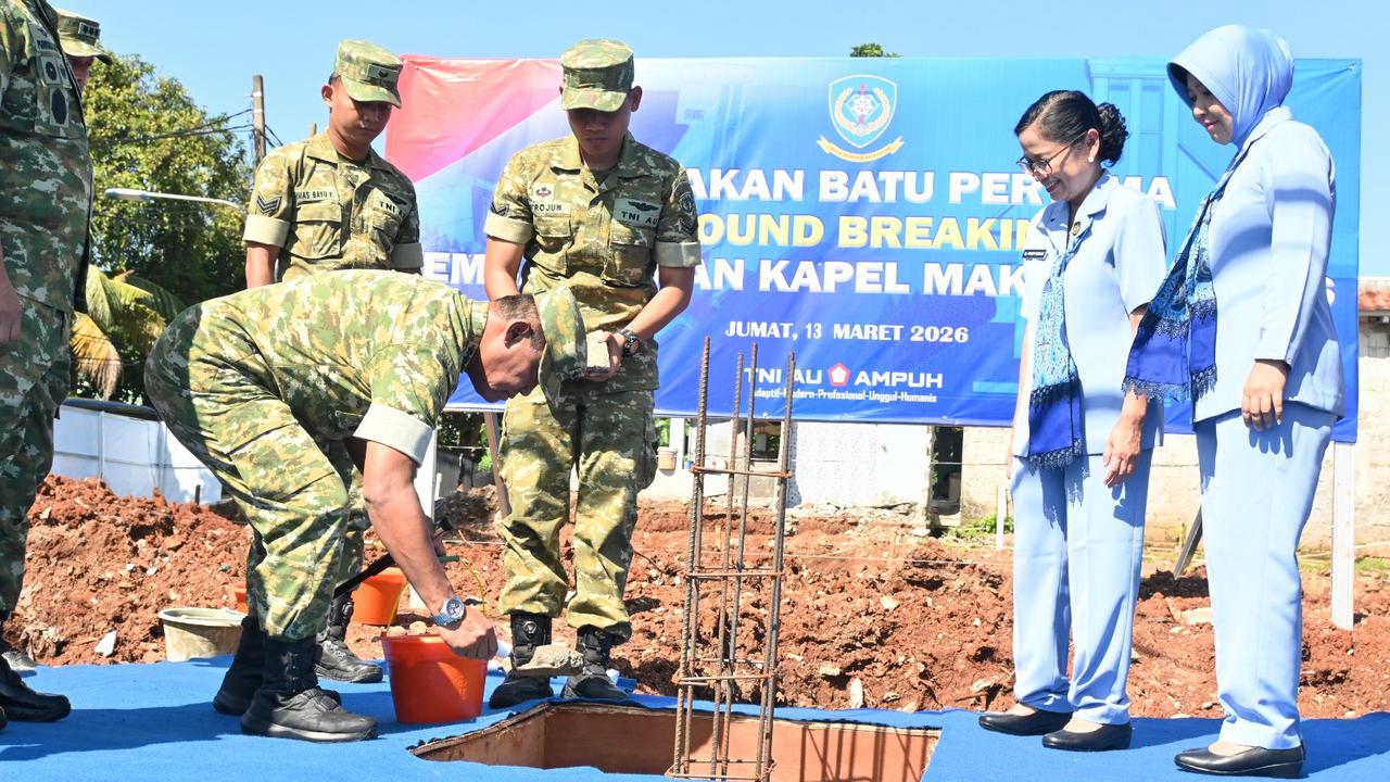 Pangkoopsudnas Pimpin Peletakan Batu Pertama Pembangunan Kapel di Makoopsudnas