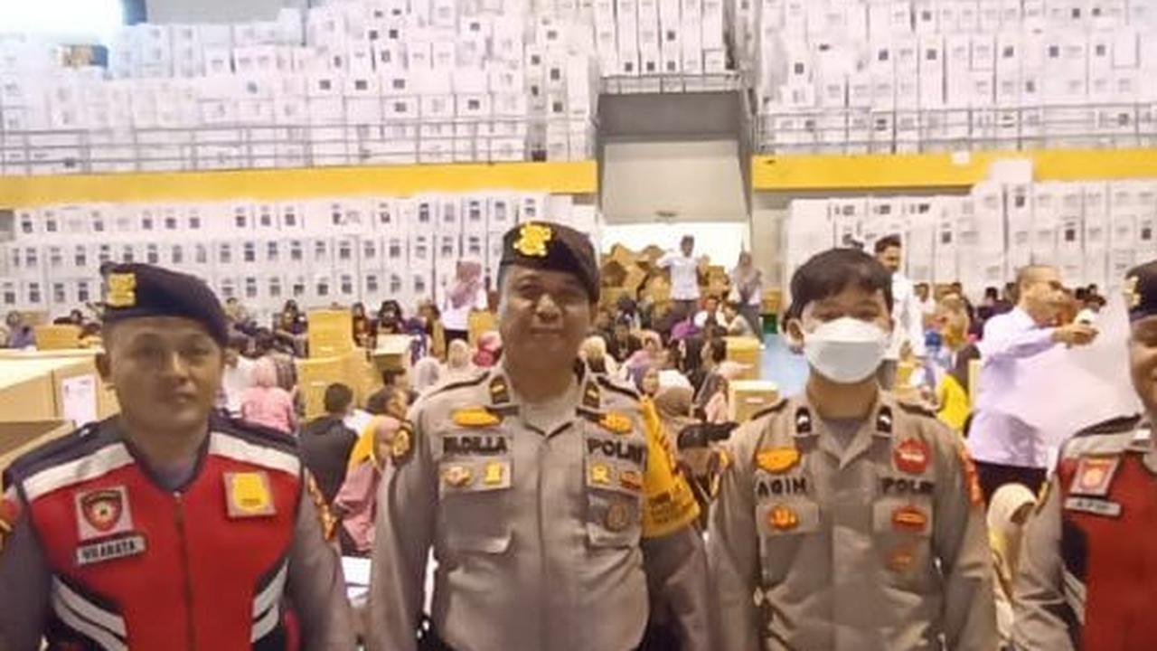Pastikan Logistik Pemilu 2024 Aman, Polres Kampar Jaga Tiga Tempat Penting