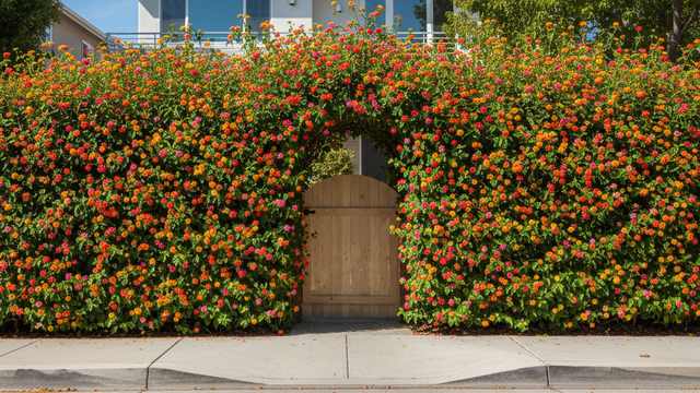 Valla de la casa de Lantana camara (Gemini AI)