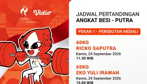 Jadwal Asian Games 2026 Men’s Weightlifting: Peluang Medali untuk Indonesia Hanya di Vidio