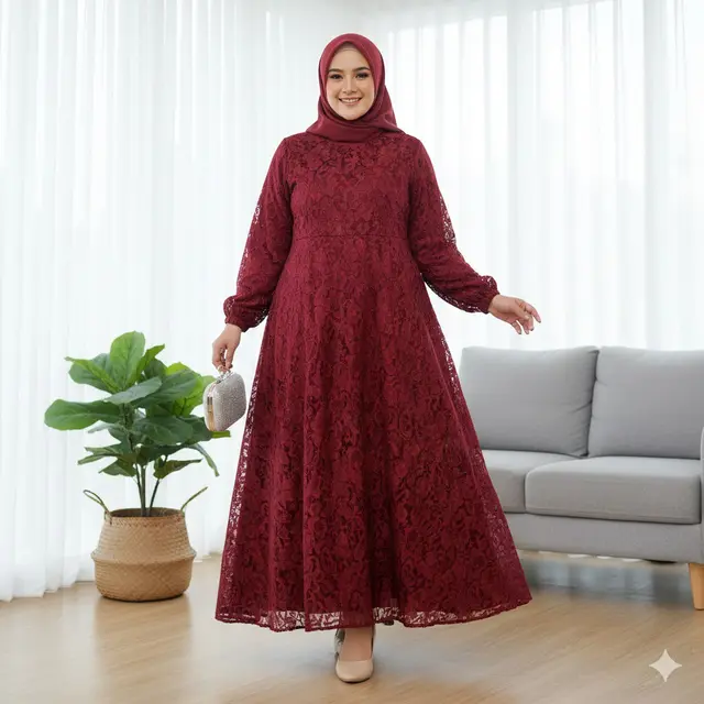 Gamis Jumbo Terbaik 2025 (Image by Gemini AI)