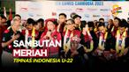 Berita Video, antusiasme fans Timnas Indonesia U-22 menyambut kedatangan para pemain pada Kamis (18/5/2023)