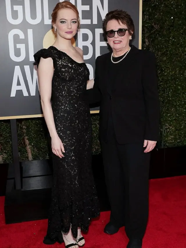 [Bintang] Hitam Menawan, Eksisnya Gaya Seleb di Golden Globe Awards 2018