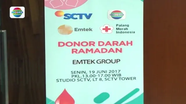 EMTEK Group bekerja sama dengan Palang Merah Indonesia,  Kabupaten Tangerang, menggelar kegiatan sosial donor darah Ramadan. 