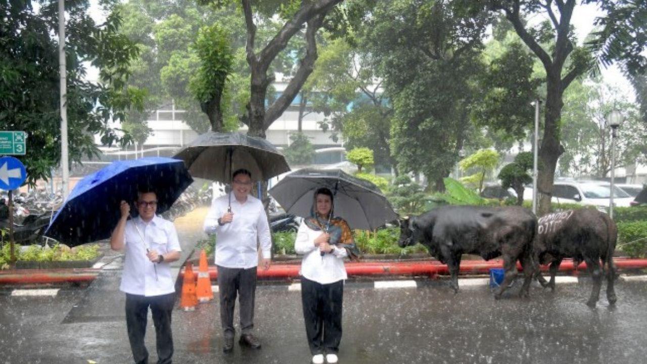 Kemkomdigi Salurkan Daging Kurban buat 1.751 Mustahik, Wamen Nezar Patria Tekankan integritas dan Kedisiplinan