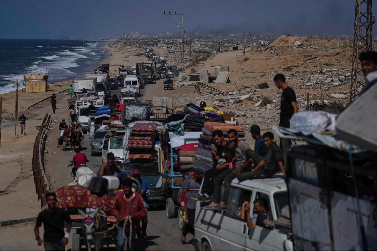 Foto: Ancaman Militer Israel Picu Eksodus Besar Warga Gaza