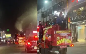 Lampung Hujan Abu Anak Krakatau, Jalanan Penuh Debu