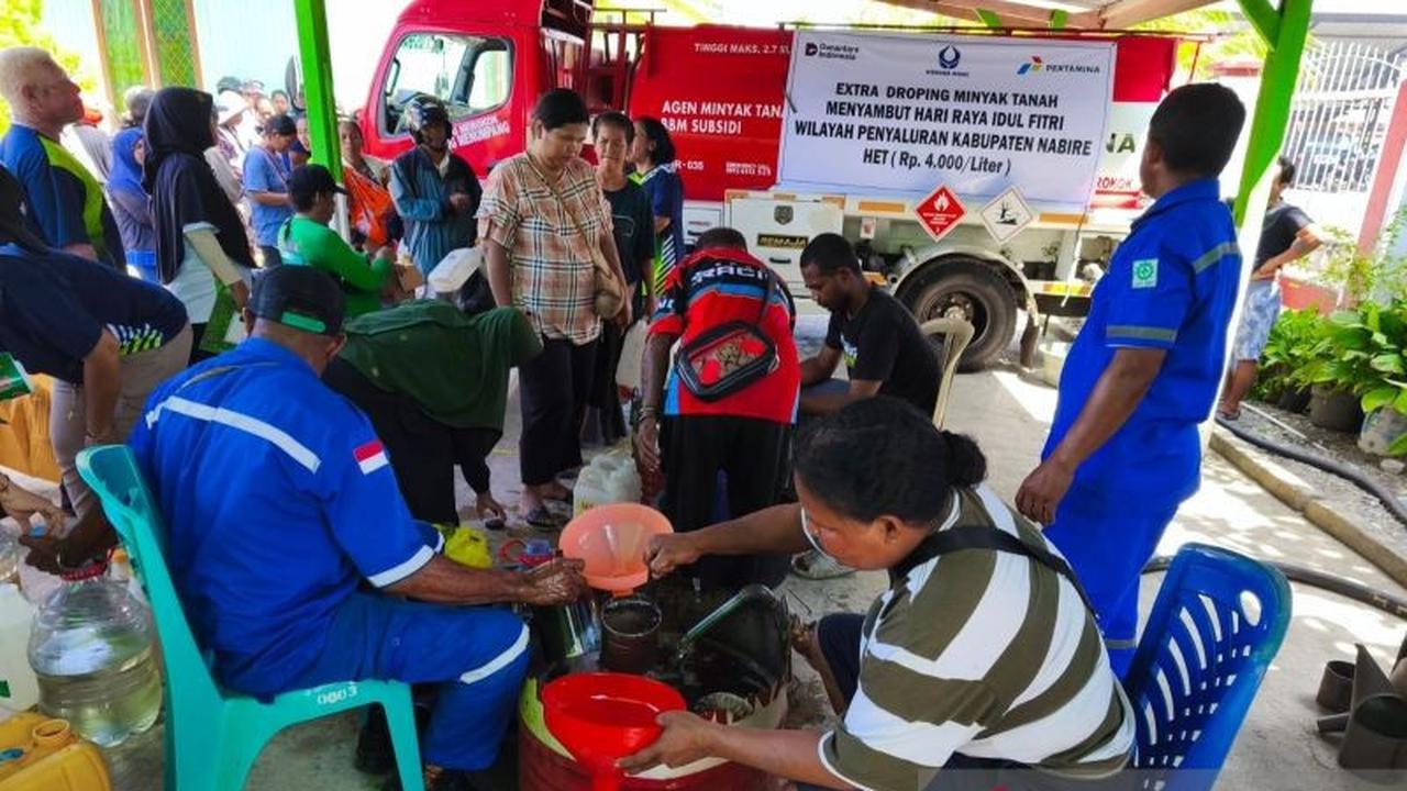 Pemkab Nabire dan Pertamina Distribusikan 5.000 Liter Minyak Tanah Murah Jelang Idul Fitri