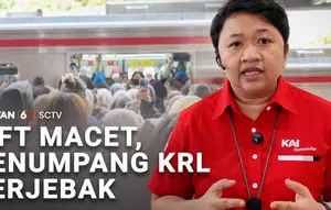 Lift Macet, Penumpang KRL Terjebak
