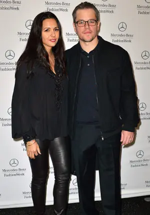 Matt Damon & Luciana.