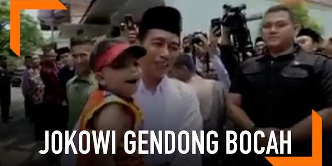VIDEO: Viral, Jokowi Gendong Anak Berkebutuhan Khusus