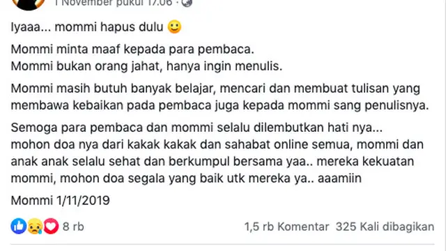 Unggahan Mommi Asf