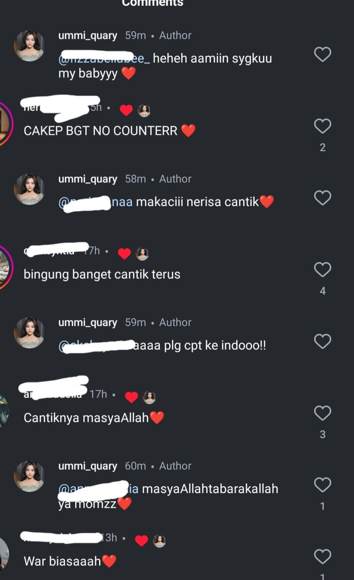 Kolom komentar di Instagram-nya dibanjiri pujian netizen.<br><br>"Bingung banget cantik terus," tulis seorang netizen.<br><br>"Cakep banget no counter," tambah lainnya.