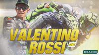 MotoGP - Ilustrasi Valentino Rossi (Bola.com/Adreanus Titus)