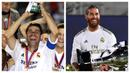 Presiden Real Madrid, Florentino Perez telah bertahta selama lebih dari dua dekade sejak 2000 silam. Berbagai prestasi telah diraih di samping beberapa kontroversi yang mewarnainya. Di antara kontroversi tersebut adalah terbuangnya 5 legenda klub. Siapa saja? (Foto: Kolase AFP)