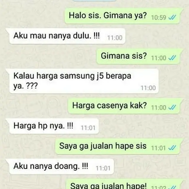 chat pembeli ngaco