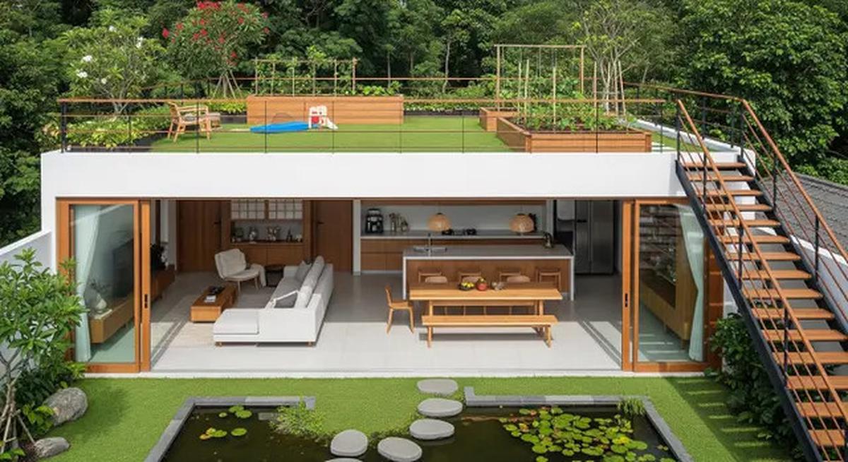 8 Model Rumah Sederhana Tapi Mewah Gaya Japandi dengan Taman Mini 2025, Cocok untuk Keluarga Muda
