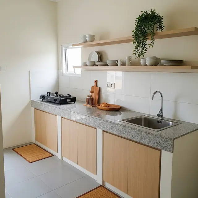 9 Desain Dapur Minimalis 2x1 untuk Rumah Subsidi, Hemat Tempat dan Fungsional
