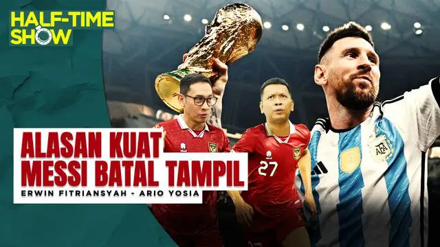 Berita Video, Half Time Show yang akan membahas tentang Timnas Indonesia yang akan berhadapan dengan juara Piala Dunia 2022, Argentina.