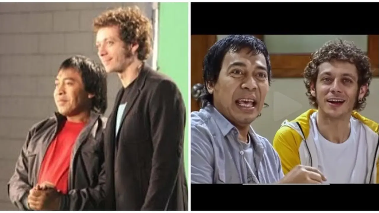 Ikut Sedih Valentino Rossi Pensiun, Ini 6 Potret Kebersamaan Komeng dan Sang Pembalap