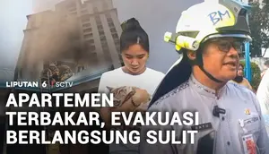Apartemen Pavilion Jakarta Pusat Terbakar, Asap Pekat Menyulitkan Proses Evakuasi