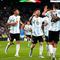 Timnas Argentina menang 3-0 atas Italia pada laga&nbsp;Finalissima 2022 di Stadion Wembley, Kamis (2/6/2022) dini hari WIB. Berkat hasil tersebut, Argentina berhak atas trofi juara. (AP photo/Frank Augstein)