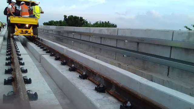LRT Palembang bisa rampung sebelum pelaksanaan Asian Games pada Agustus 2018.(Ramdania El Hida/Liputan6.com)