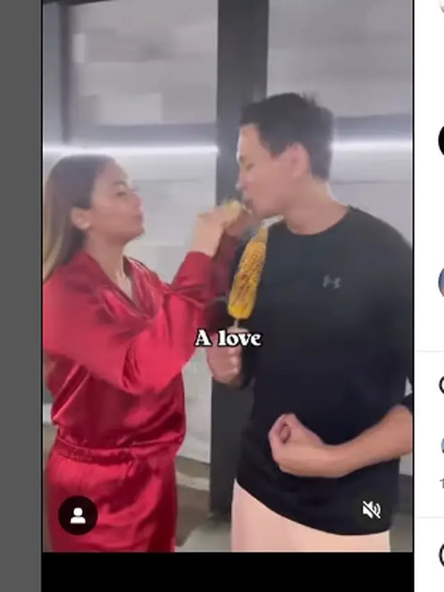 Marcelino Lefrandt dan Violenzia Jeanette bagikan momen romantis (Foto: Instagram @violenziajean)