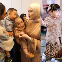 Aurel Hermansyah dan Atta Halilintar menggelar acara mitoni secara mewah dan meriah. Acara dihadiri banyak teman artis. Banyak dari mereka yang membawa anak. Tidak hanya para artis yang mencuri  perhatian, tapi juga anak-anak selebriti yang dibawa. [Youtube/Ricis Official]