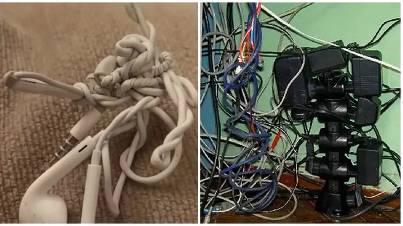 6 Potret Kabel Kusut Ini Ruwet Banget, Bikin Elus Dada