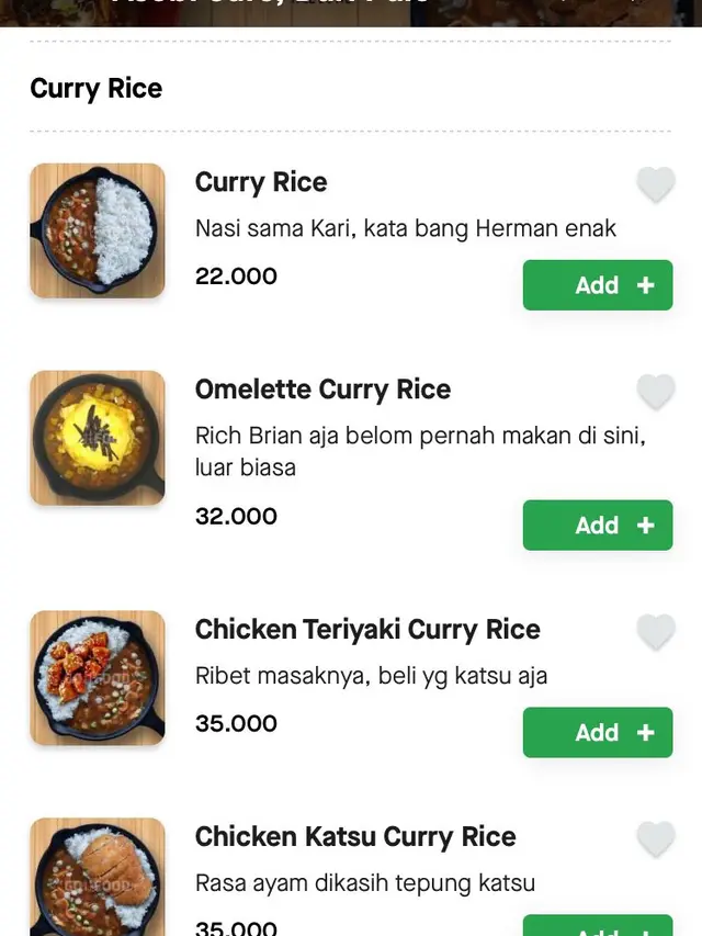 deskripsi menu makanan kocak